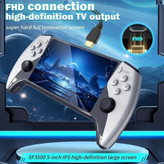 کنسول بازی دستی SF3500 Plus | صفحه نمایش 5 اینچی IPS | حافظه 2GB | خروجی FHD همراه با 2 دسته اضافه