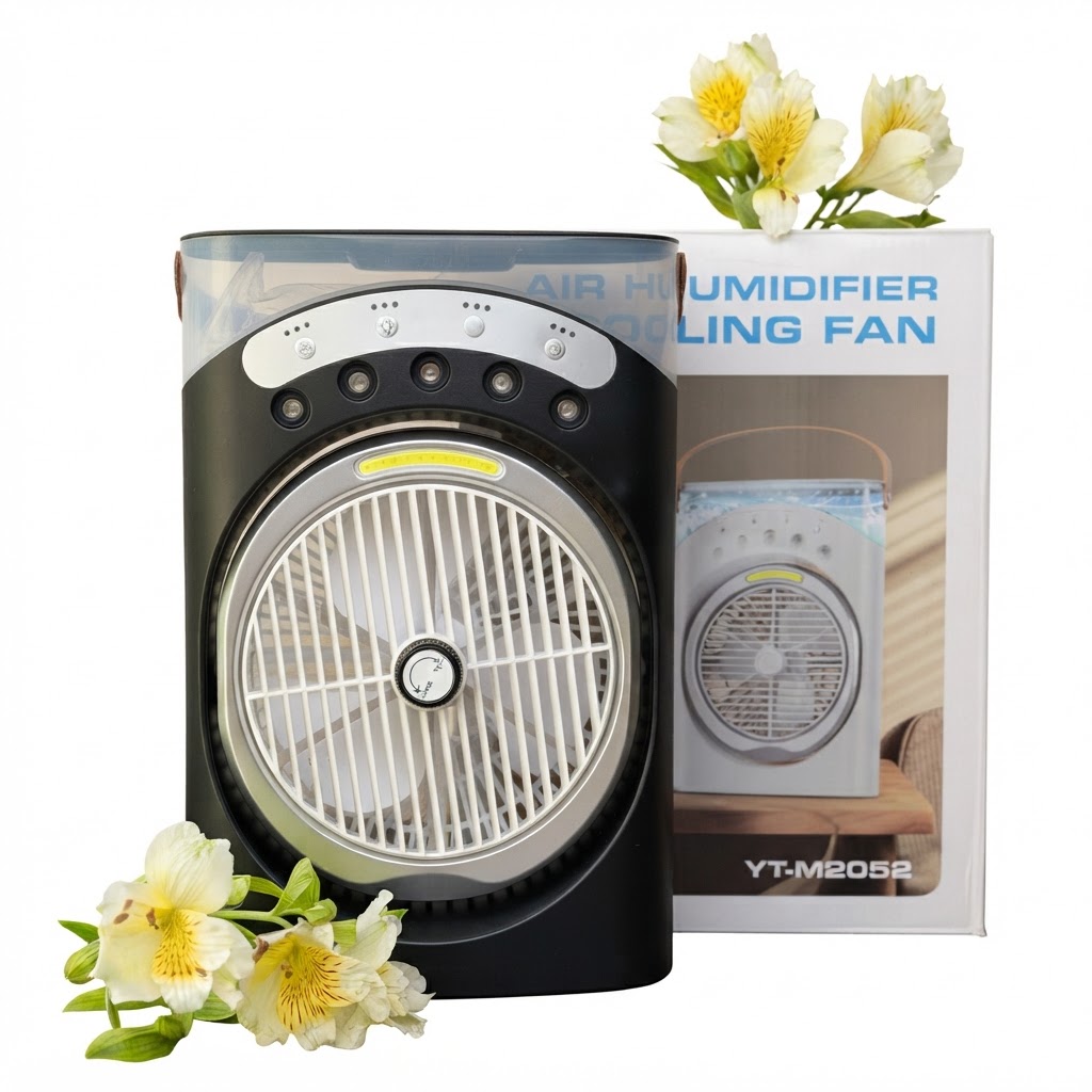 پنکه رومیزی مه پاش ، مدل شارژی LED دار